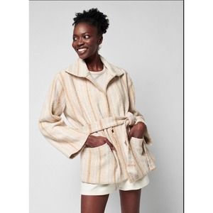 Faherty June lake jacket sz small sand dune brown